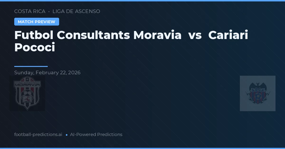 Futbol Consultants Moravia vs Cariari Pococi — předpověď a náhled zápasu