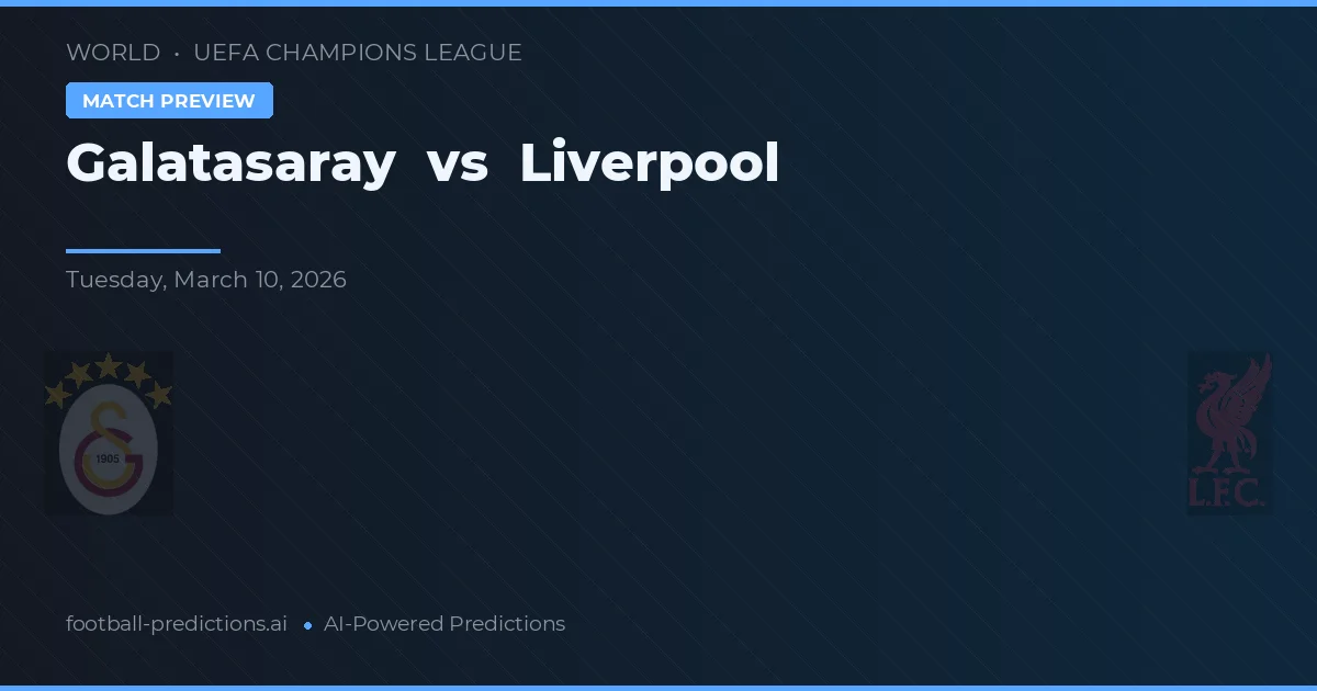 Galatasaray vs Liverpool — předpověď a náhled zápasu