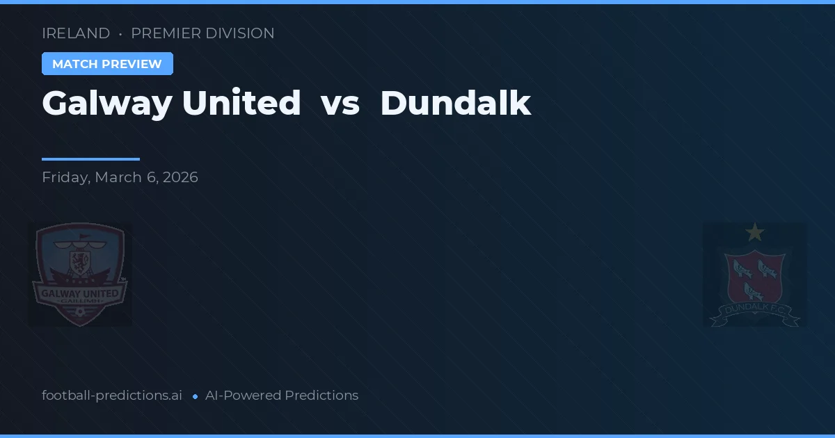 Galway United vs Dundalk — předpověď a náhled zápasu