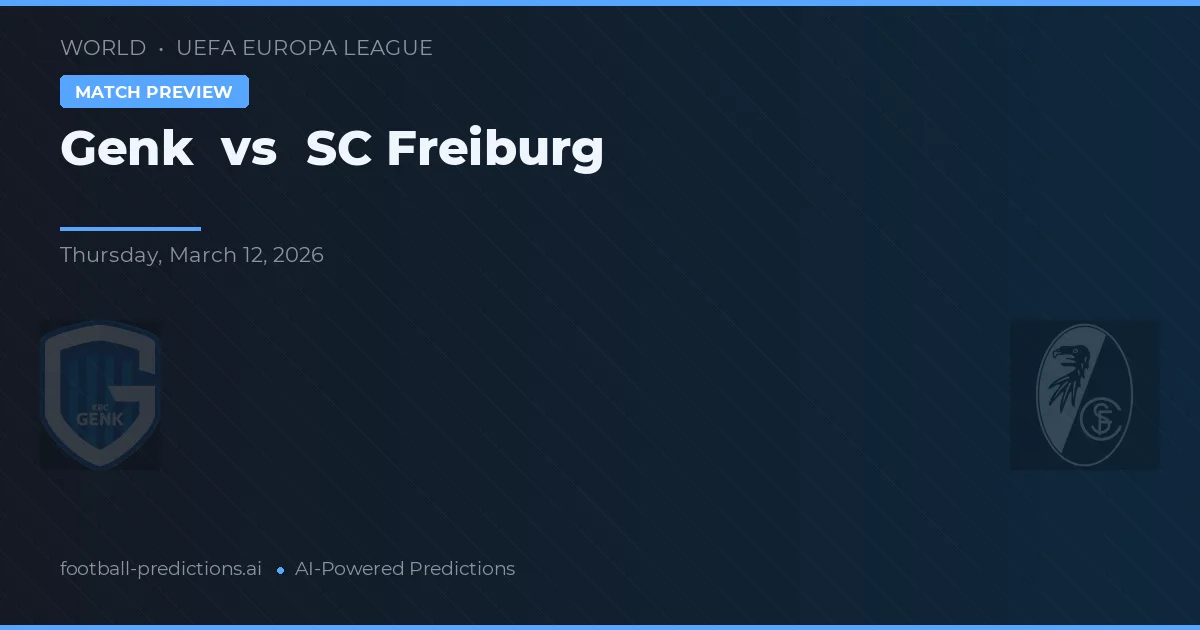 Genk vs SC Freiburg — předpověď a náhled zápasu