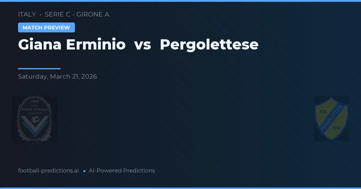 Giana Erminio vs Pergolettese — předpověď a náhled zápasu
