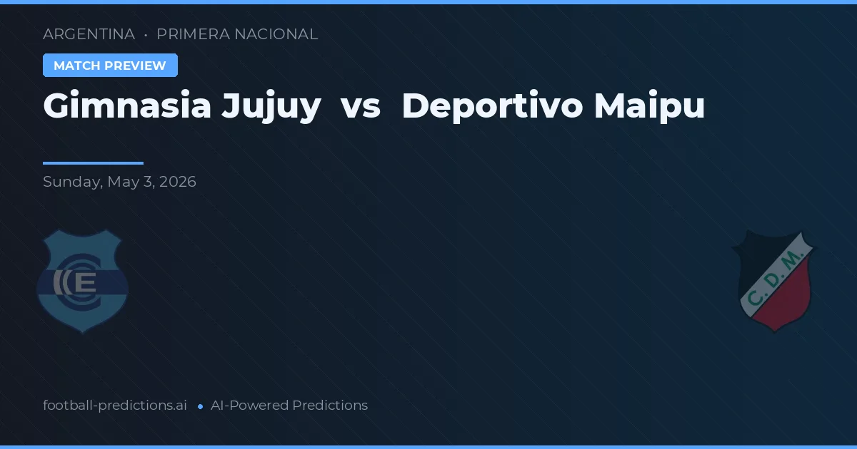 Gimnasia Jujuy vs Deportivo Maipu — předpověď a náhled zápasu