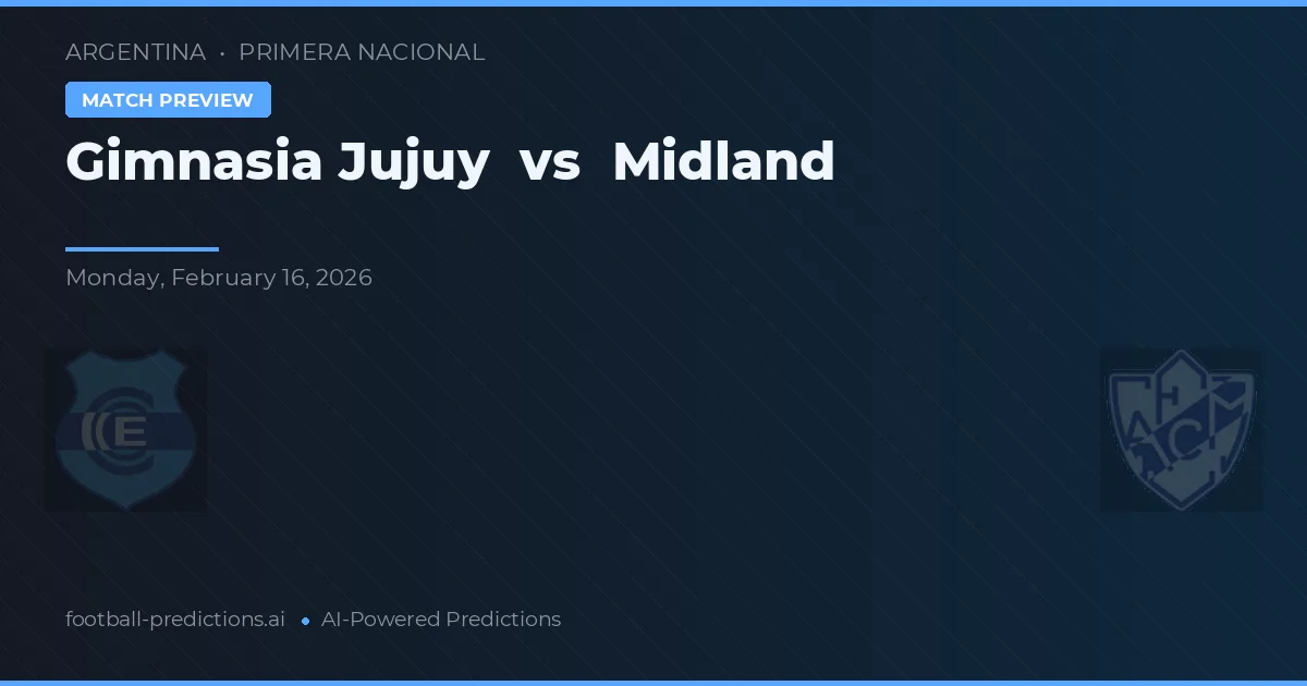 Gimnasia Jujuy vs Midland — předpověď a náhled zápasu