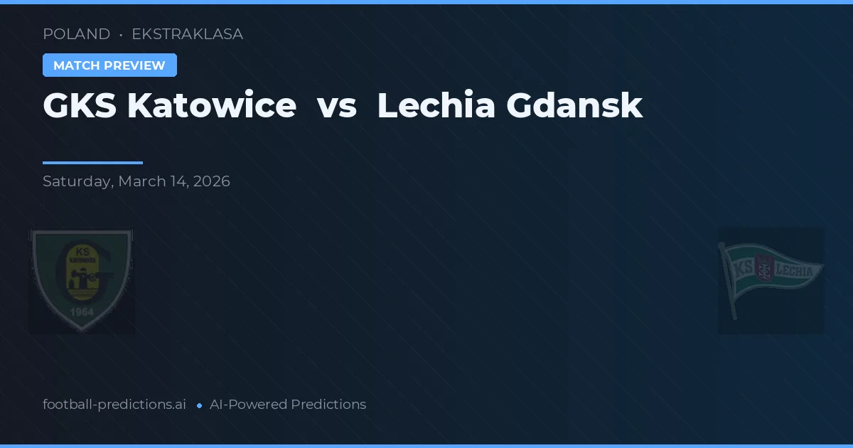 GKS Katowice vs Lechia Gdańsk — předpověď a náhled zápasu