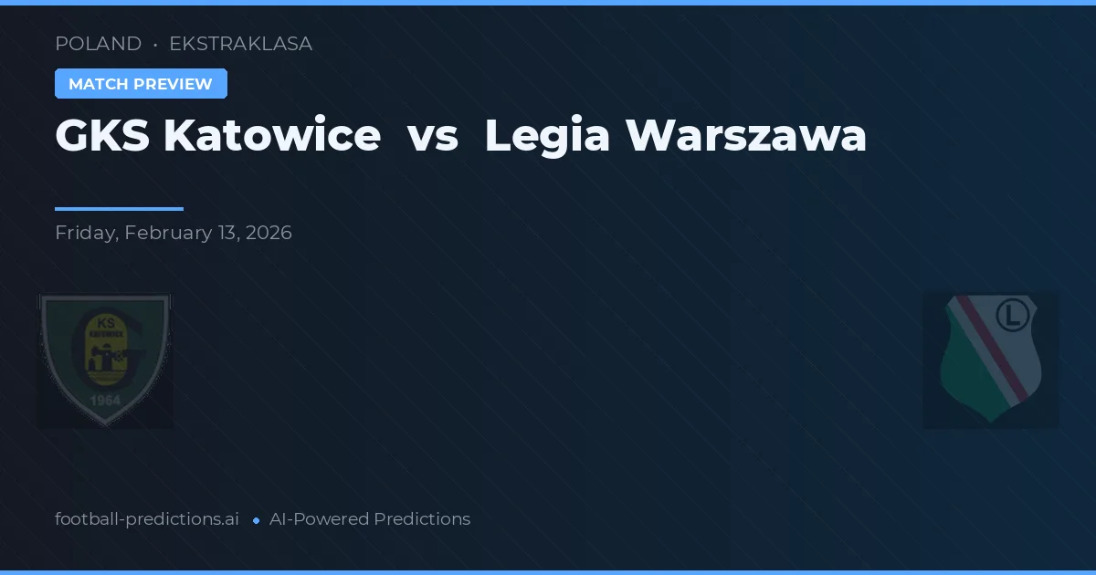 GKS Katowice vs Legia Warszawa — předpověď a náhled zápasu