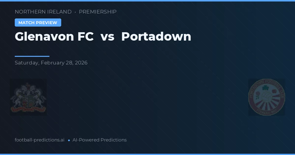 Glenavon FC vs Portadown — předpověď a náhled zápasu