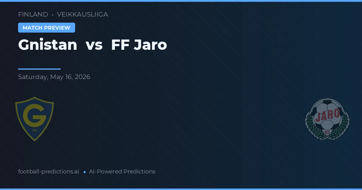 Gnistan vs FF Jaro — předpověď a náhled zápasu