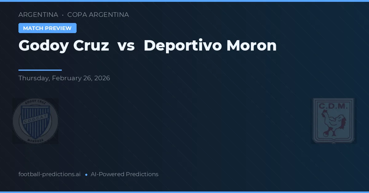 Godoy Cruz vs Deportivo Morón — předpověď a náhled zápasu