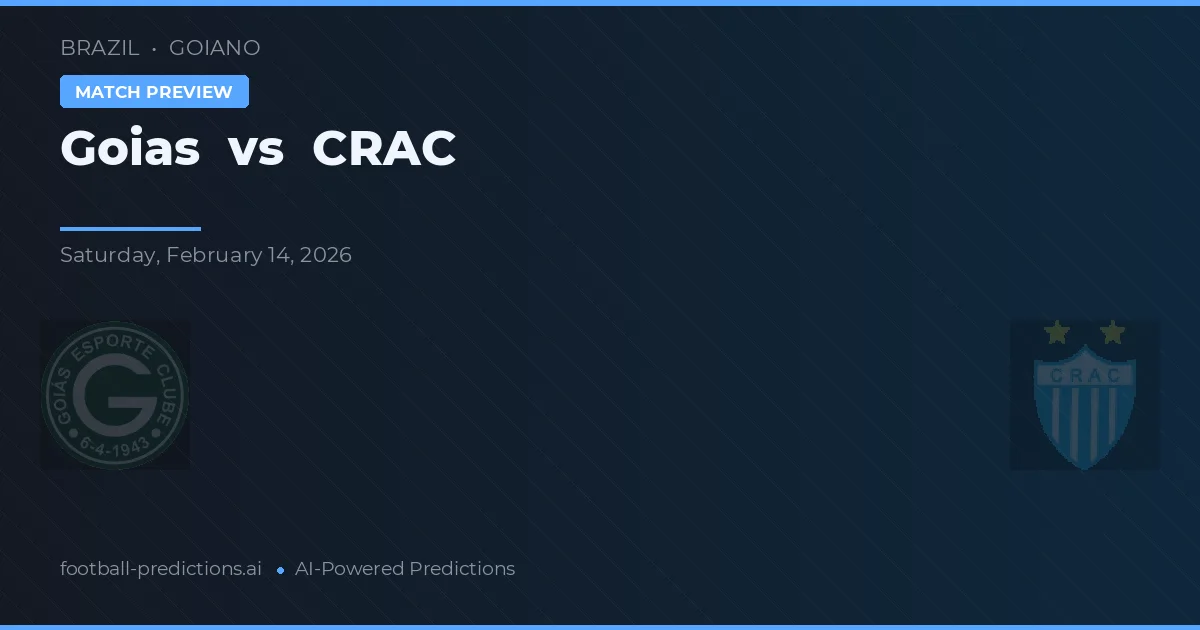 Goiás vs CRAC — předpověď a náhled zápasu