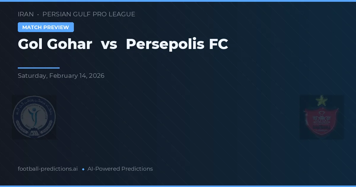 Gol Gohar vs Persepolis — předpověď a náhled zápasu