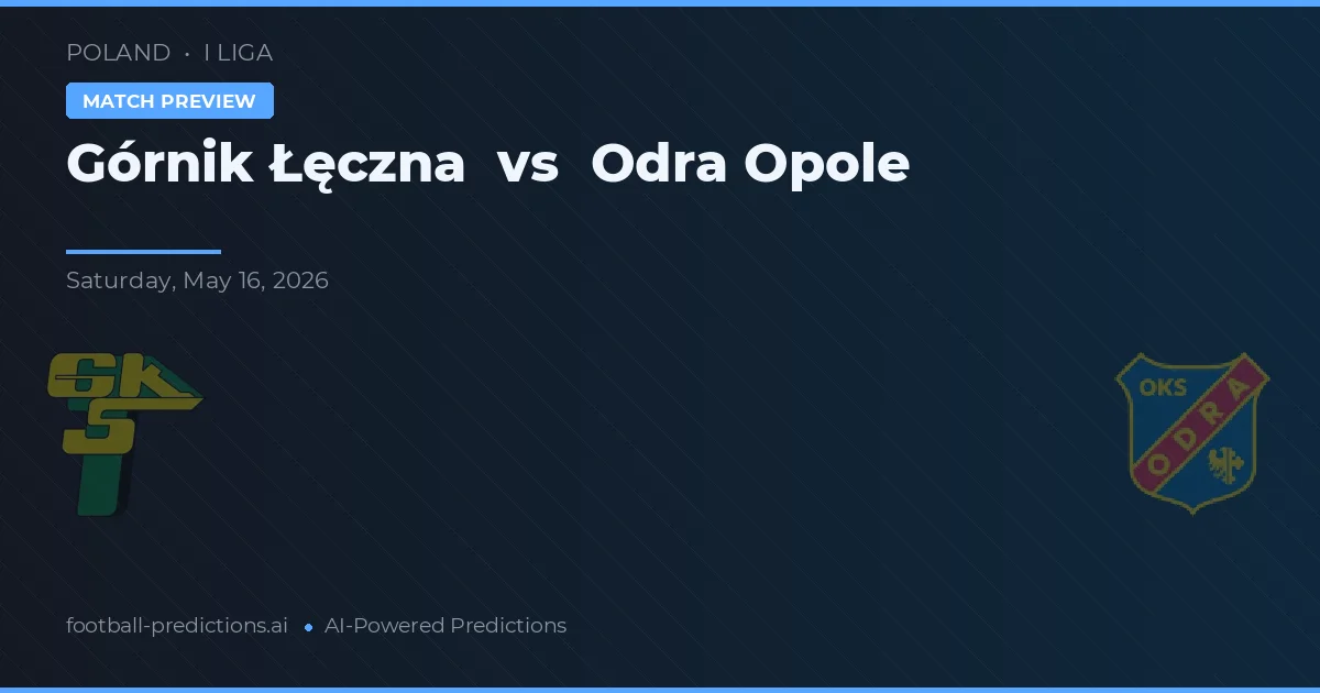 Górnik Lęczna vs Odra Opole — předpověď a náhled zápasu
