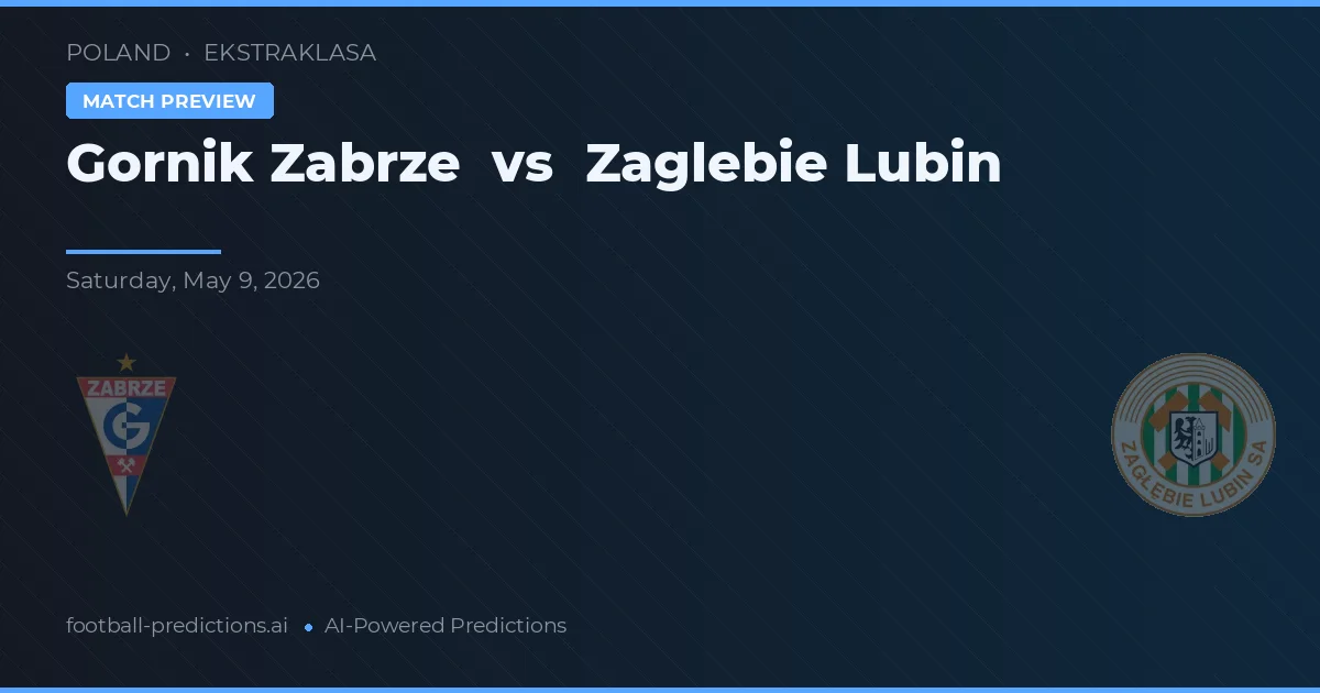 Górnik Zabrze vs Zagłębie Lubin — předpověď a náhled zápasu