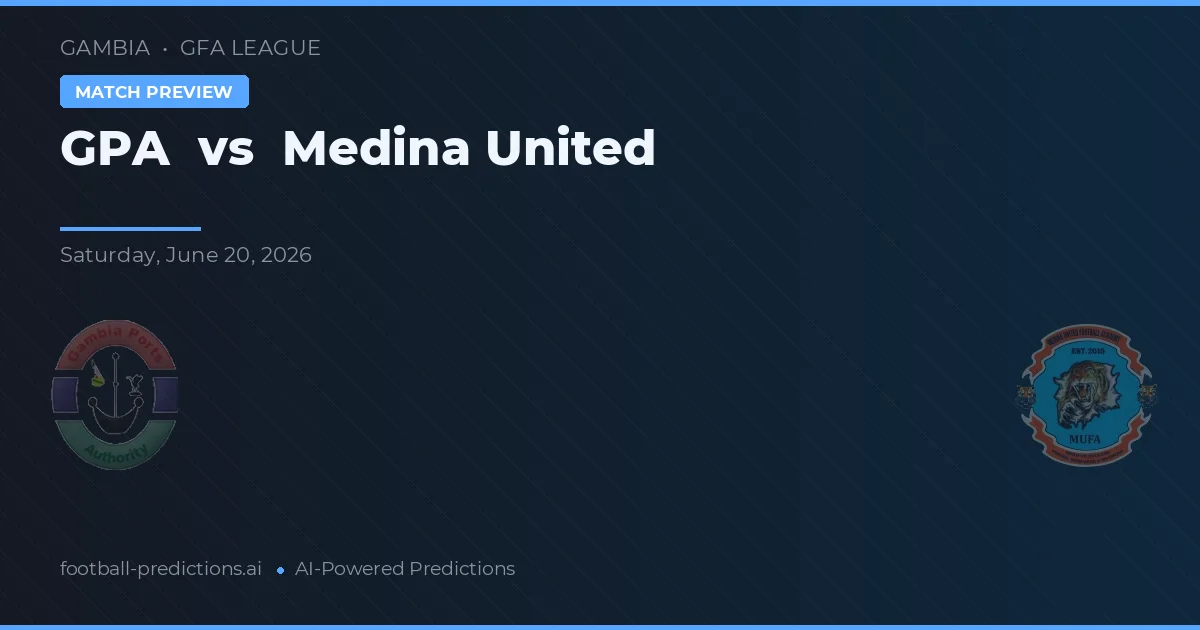 GPA vs Medina United — předpověď a náhled zápasu