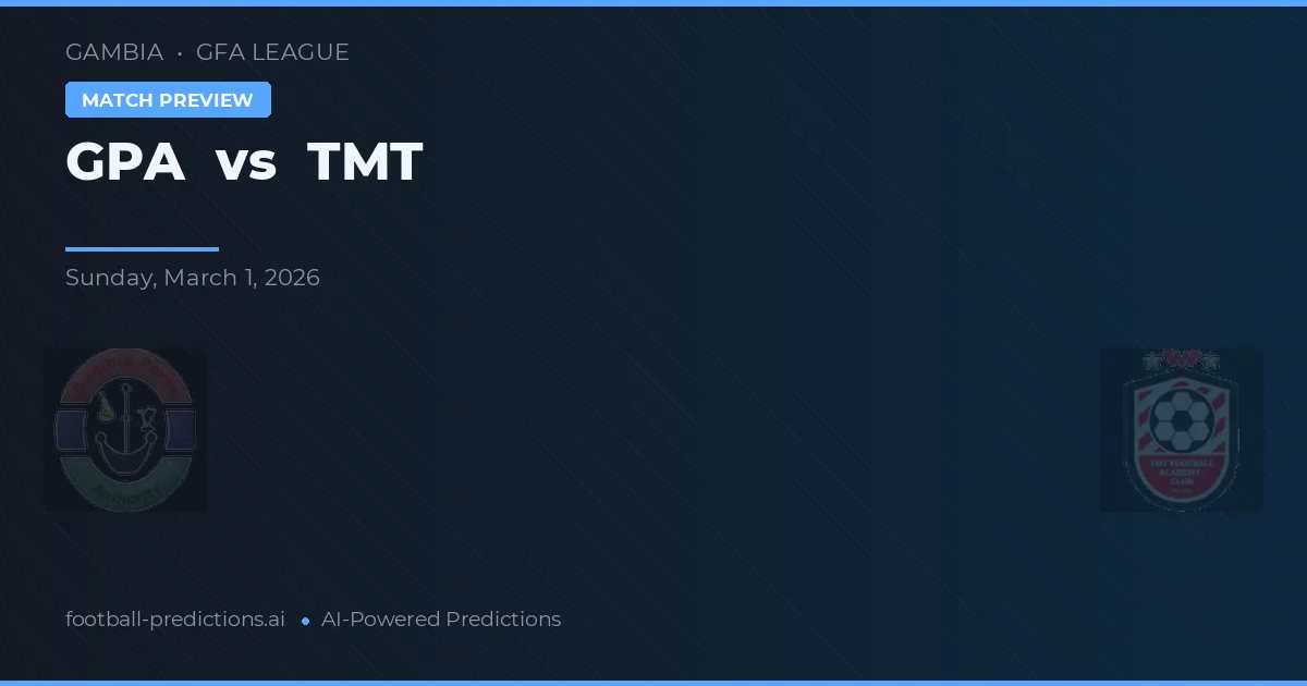GPA vs TMT — předpověď a náhled zápasu