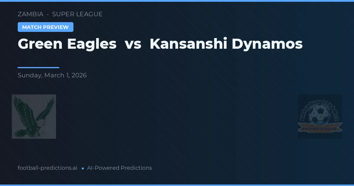 Zelení orli vs Kansanshi Dynamos — předpověď a náhled zápasu