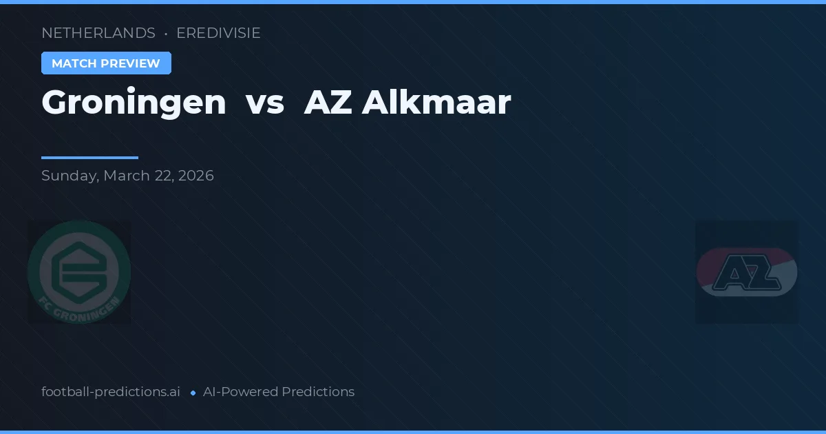 Groningen vs AZ Alkmaar — předpověď a náhled zápasu