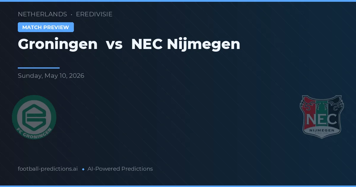 Groningen vs NEC Nijmegen — předpověď a náhled zápasu