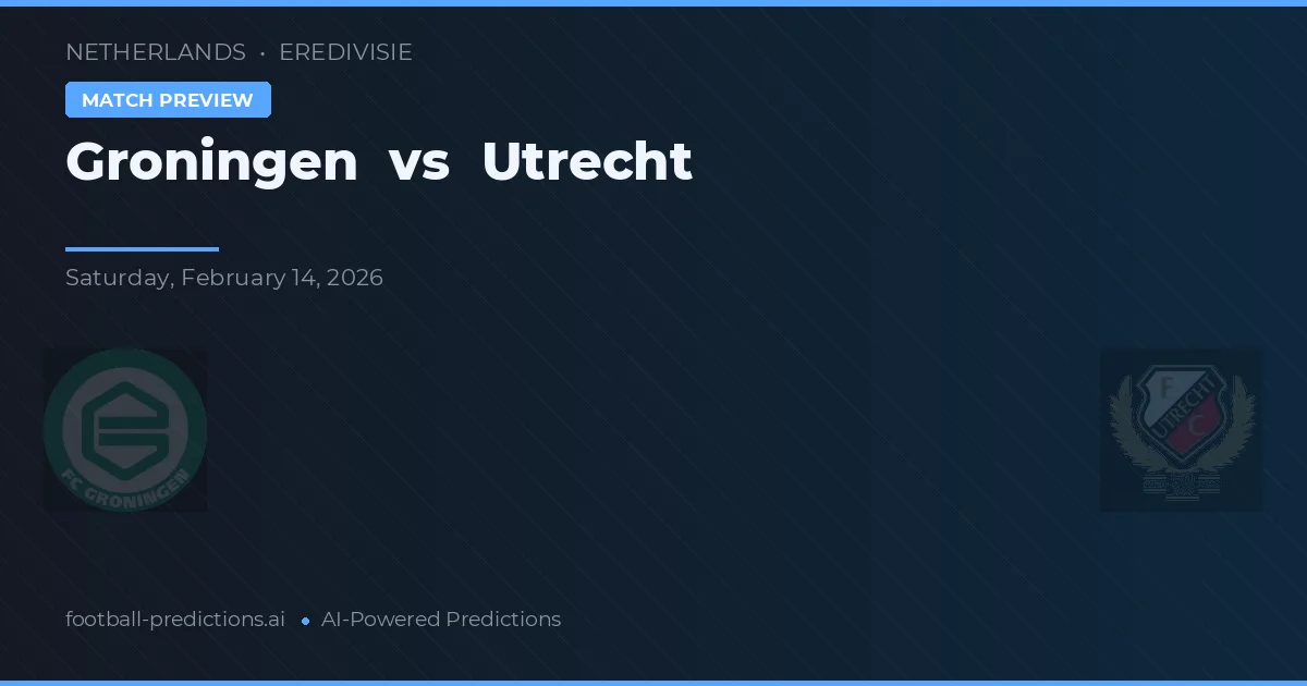 Groningen vs Utrecht — předpověď a náhled zápasu