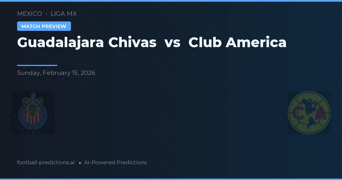 Guadalajara Chivas vs Club América — předpověď a náhled zápasu