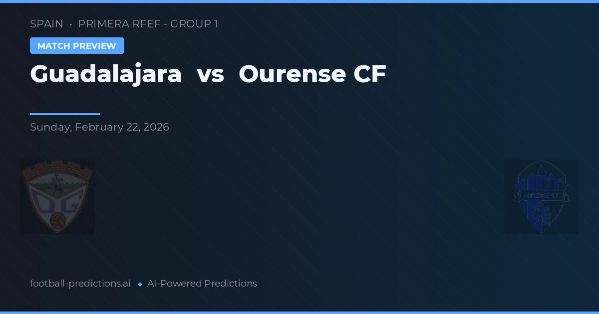 Guadalajara vs Ourense CF — předpověď a náhled zápasu