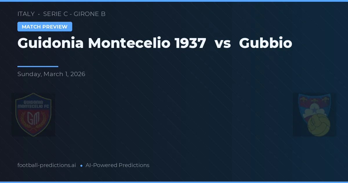 Guidonia Montecelio 1937 vs Gubbio — předpověď a náhled zápasu