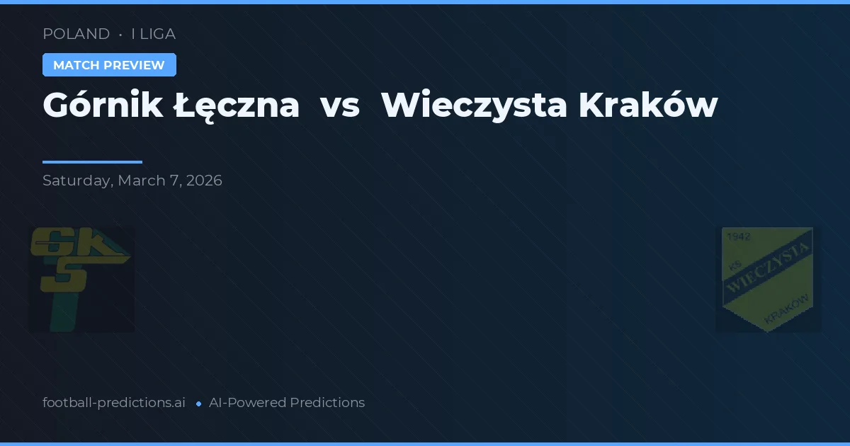 Górnik Lęczna vs Vítězný Kraków — předpověď a náhled zápasu