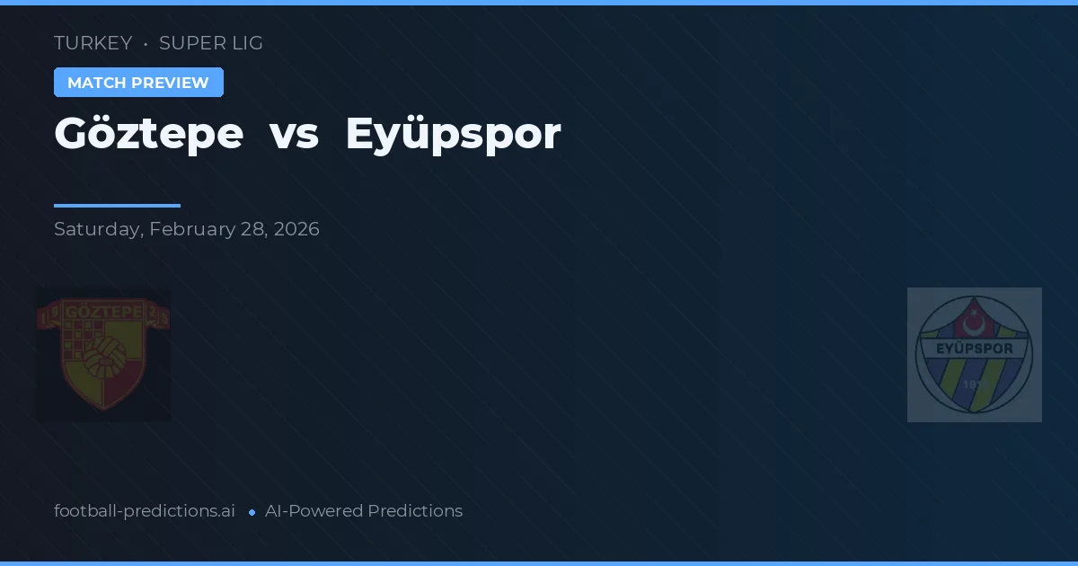 Göztepe vs Eyüpspor — předpověď a náhled zápasu