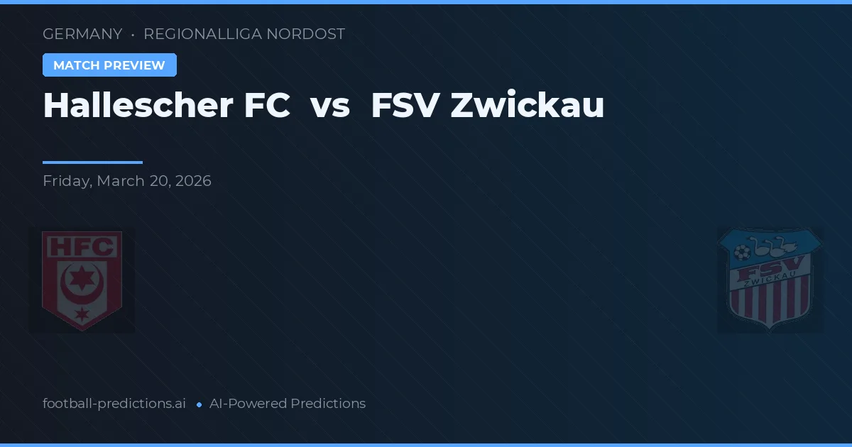 Hallescher FC vs FSV Zwickau — předpověď a náhled zápasu