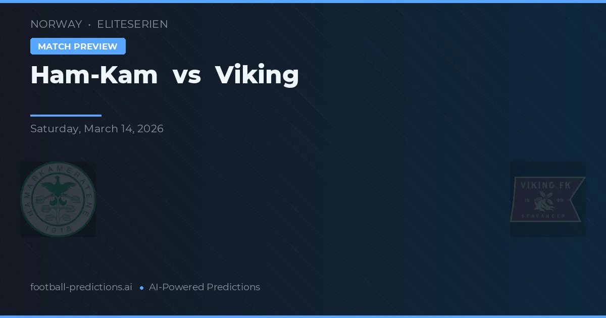 Ham-Kam vs Viking — předpověď a náhled zápasu