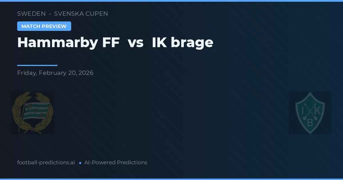 Hammarby FF vs IK Bjäreg — předpověď a náhled zápasu