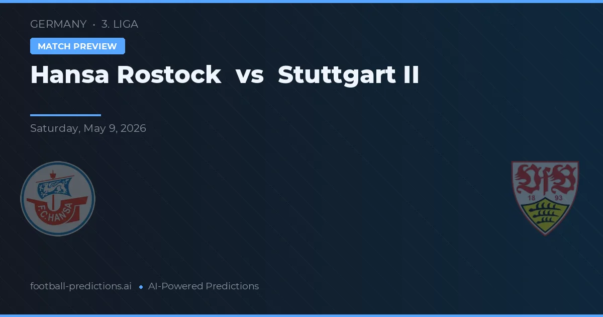 Hansa Rostock vs Stuttgart II — předpověď a náhled zápasu