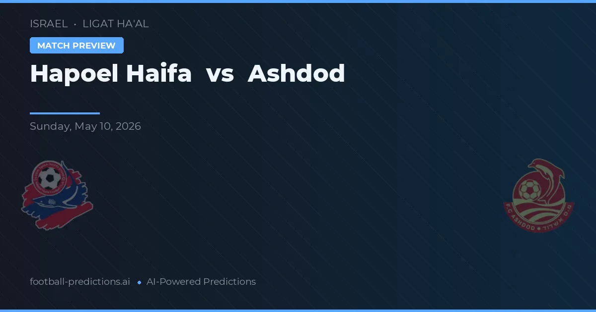 Hapoel Haifa vs Ašdod — předpověď a náhled zápasu
