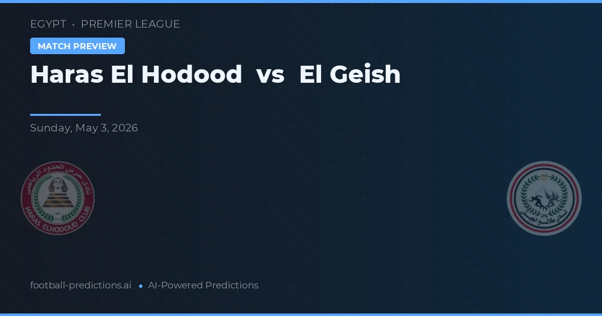 Haras El Hodood vs El Geish — předpověď a náhled zápasu