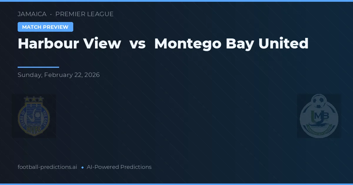 Harbour View vs Montego Bay United — předpověď a náhled zápasu