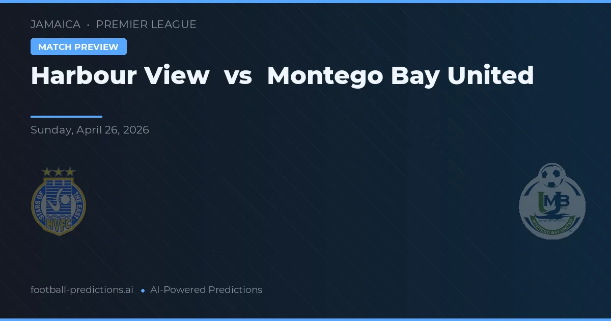 Harbour View vs Montego Bay United — předpověď a náhled zápasu