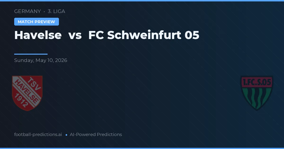Havelse vs FC Schweinfurt 05 — předpověď a náhled zápasu