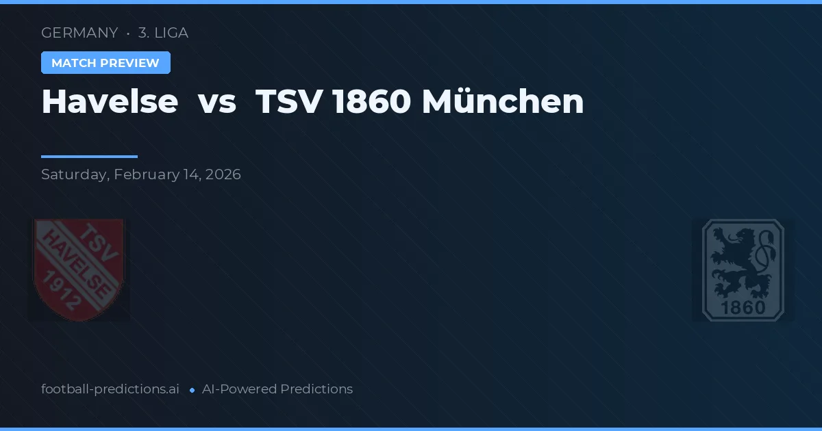 Havelse vs TSV 1860 Mnichov — předpověď a náhled zápasu