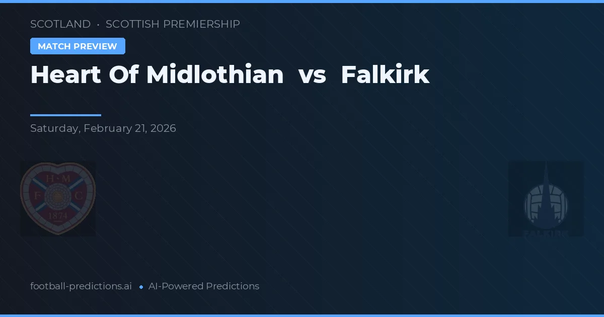 Heart of Midlothian vs Falkirk — předpověď a náhled zápasu