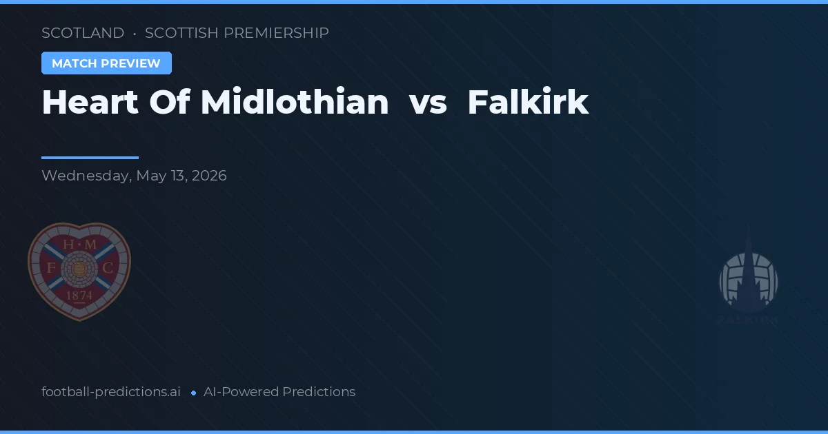 Heart of Midlothian vs Falkirk — předpověď a náhled zápasu