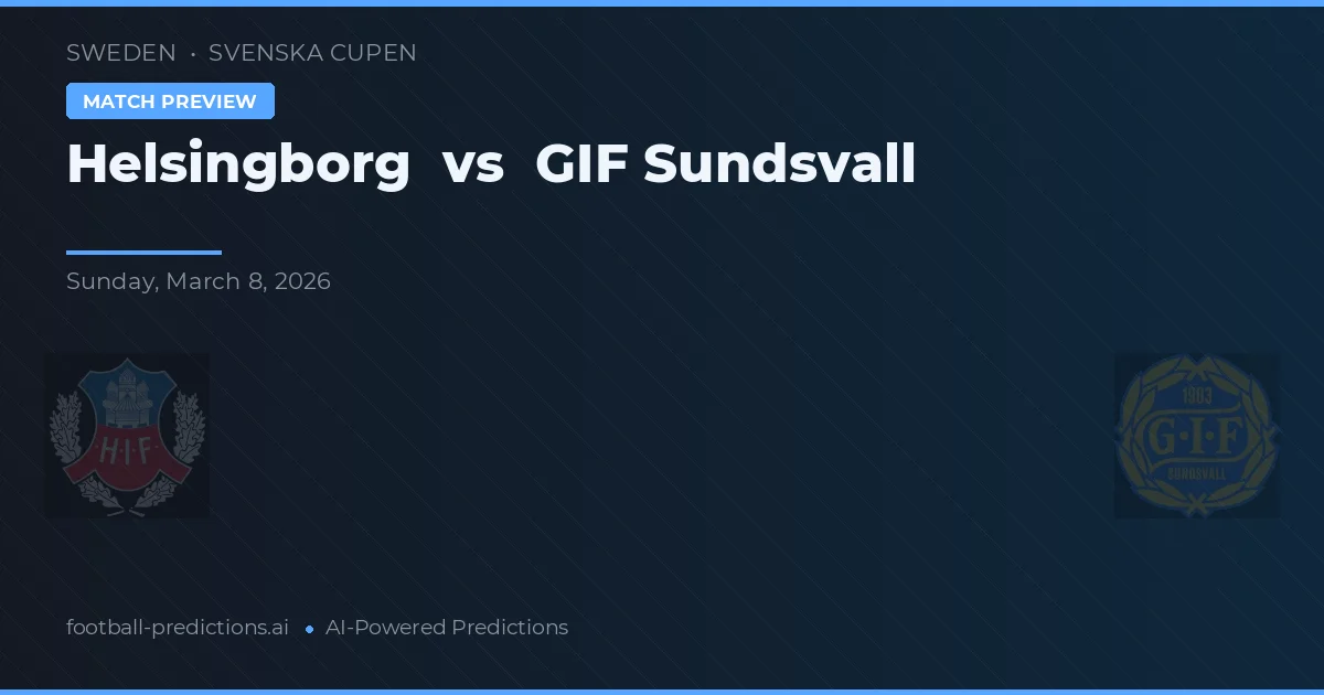 Helsingborg vs GIF Sundsvall — předpověď a náhled zápasu