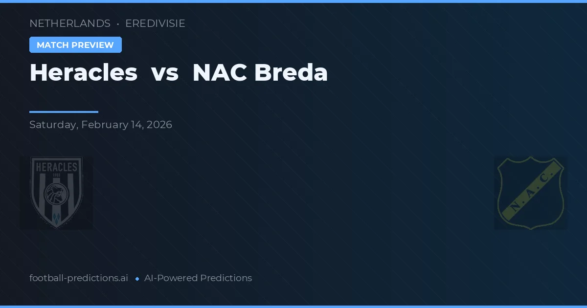 Heracles vs NAC Breda — předpověď a náhled zápasu