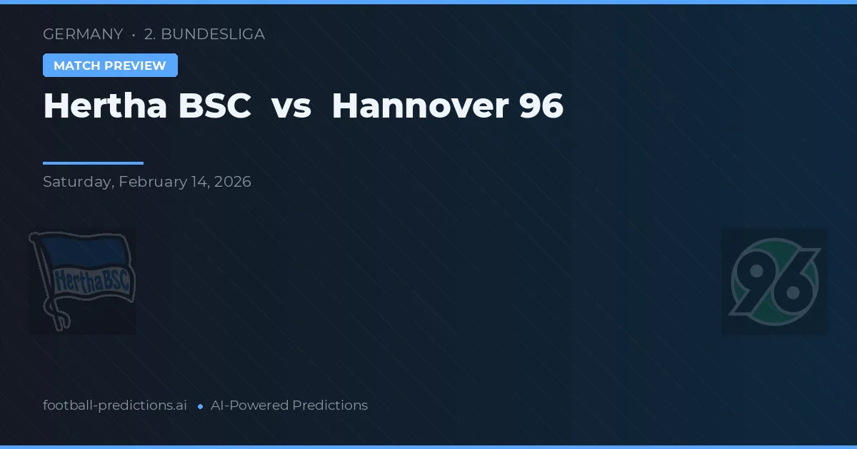 Hertha BSC vs Hannover 96 — předpověď a náhled zápasu