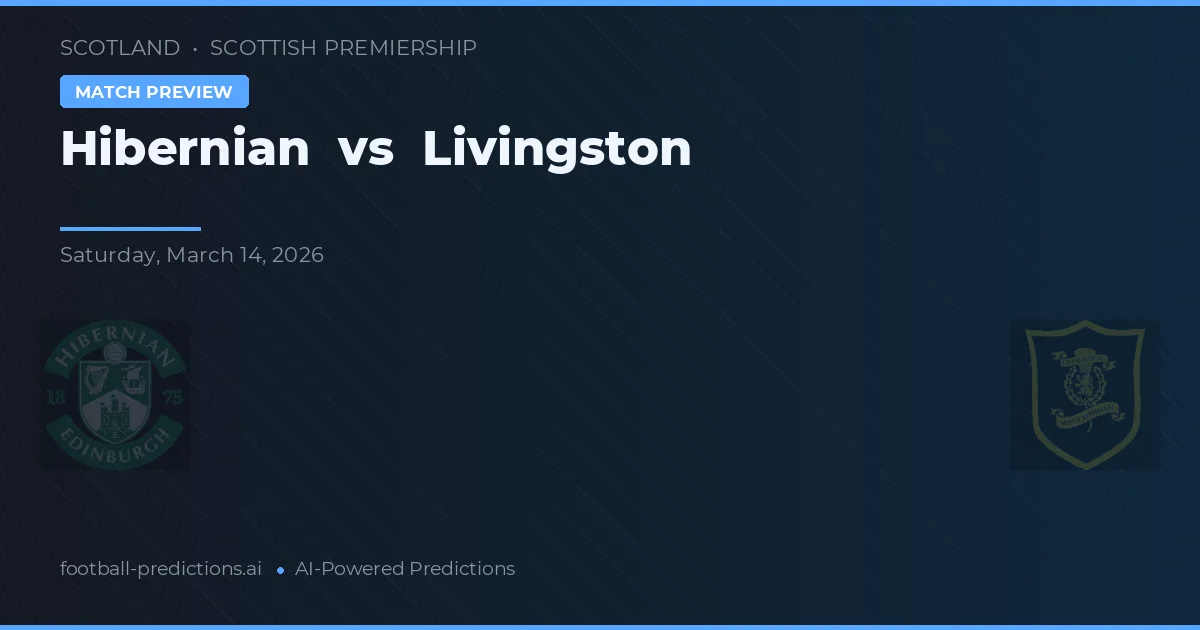 Hibernian vs Livingston — předpověď a náhled zápasu