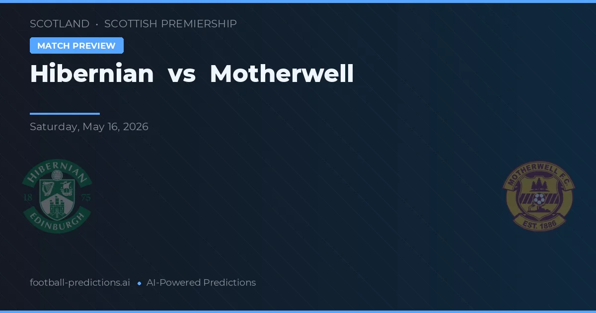 Hibernian vs Motherwell — předpověď a náhled zápasu