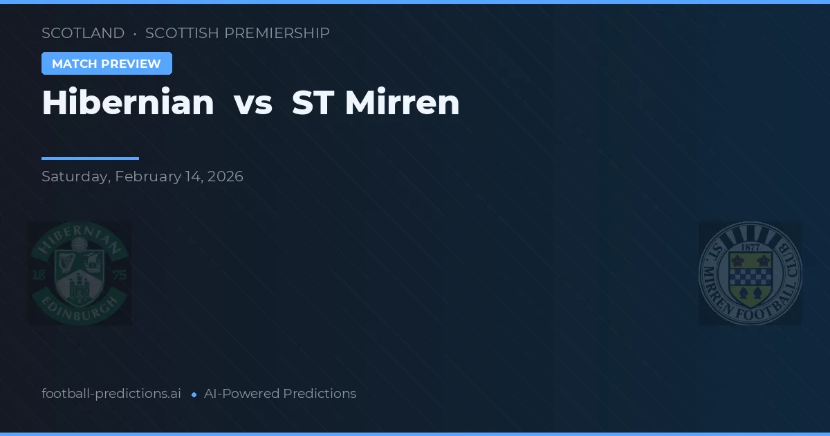 Hibernian vs ST Mirren — předpověď a náhled zápasu