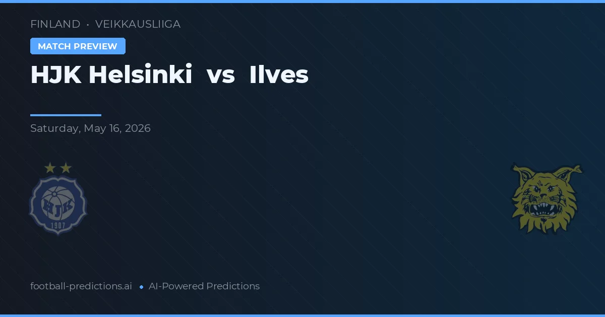 HJK Helsinki vs Ilves — předpověď a náhled zápasu
