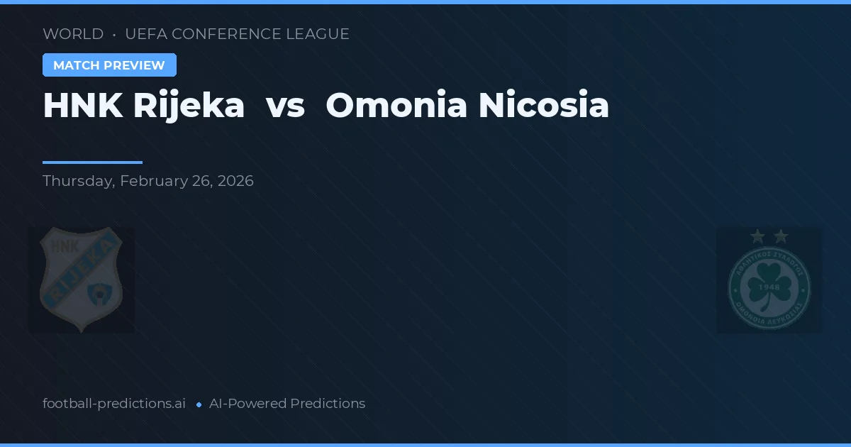 HNK Rijeka vs Omonia Nikózie — předpověď a náhled zápasu