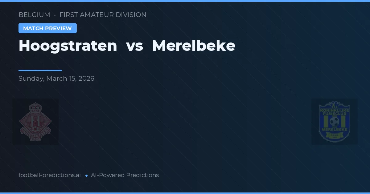 Hoogstraten vs Merelbeke — předpověď a náhled zápasu