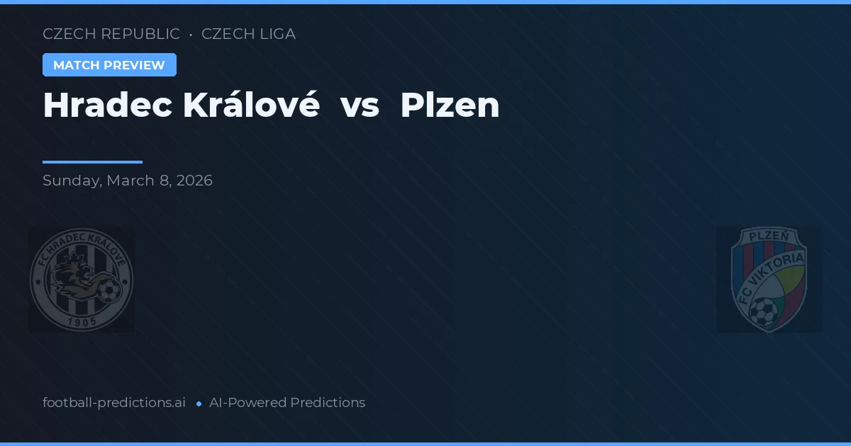 Hradec Králové vs Plzeň — předpověď a náhled zápasu