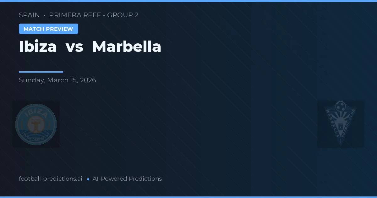 Ibiza vs Marbella — předpověď a náhled zápasu